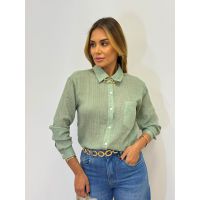 Camisa Celeste Verde