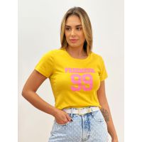 Cropped T-shirt Mostarda