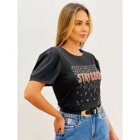 T-shirt Stay Preta