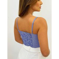 Cropped Luna Listrado