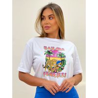 T-shirt Fearless Branca