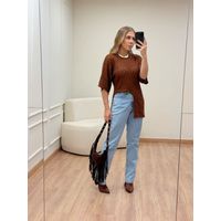 Blusa Assimétrica Marrom