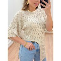 Blusa Assimétrica Nude