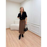 Saia Tricot Onça