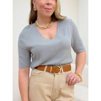 Blusa Poliana Cinza