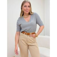 Blusa Poliana Cinza