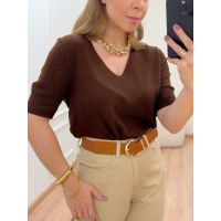Blusa Poliana Marrom