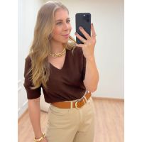 Blusa Poliana Marrom