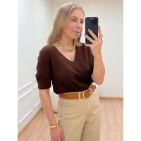 Blusa Poliana Marrom