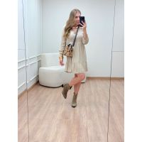 Vestido Soraia Bege