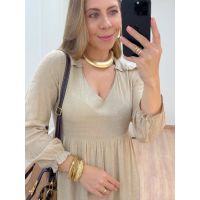 Vestido Soraia Bege