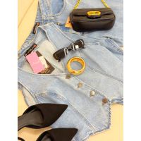 Colete Marmorizado Jeans