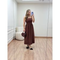 Vestido Calista Marrom