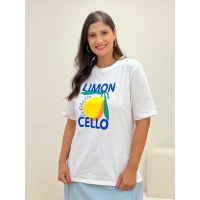 T-shirt Lemon Branca