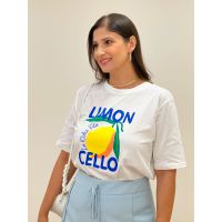 T-shirt Lemon Branca