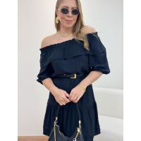 Vestido Marcela Preto