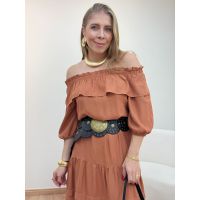 Vestido Marcela Camel