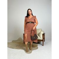 Vestido Étnico Marrom