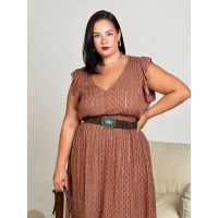 Vestido Étnico Marrom