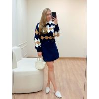 Blusa Tricot Elaine Azul