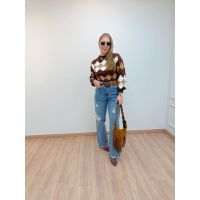 Blusa Tricot Elaine Marrom