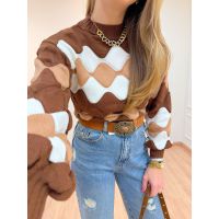 Blusa Tricot Elaine Marrom