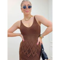Vestido Joana Marrom