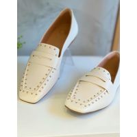 Mocassim Tachas Off White