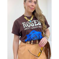 T-shirts Roses Marrom