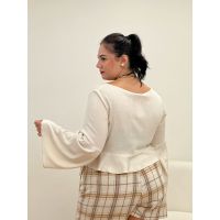 Cropped Leona Bege