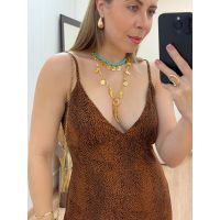 Vestido Eloise Marrom