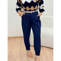 Calça Cenoura Azul