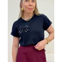 T-shirt Basic Glam Preta