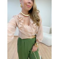 Blusa Cassi Bege
