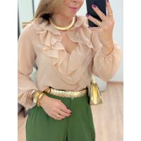 Blusa Cassi Bege