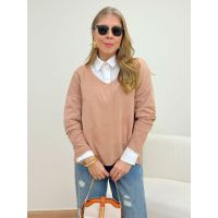 Blusa Poliana Manga Longa Nude
