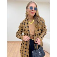 Casaco Tricot Marrom