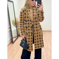 Casaco Tricot Marrom
