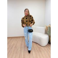 Blusa Love Caramelo