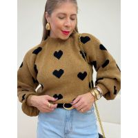Blusa Love Caramelo