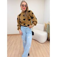 Blusa Love Caramelo
