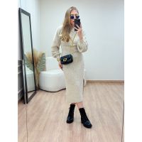 Vestido Penélope Areia