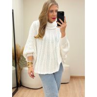 Poncho Betina Branca