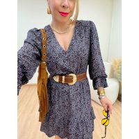 Vestido Charme Marrom