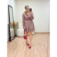 Vestido Charme Bege