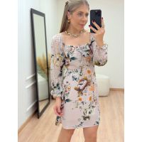 Vestido Amanda Bege