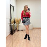 Blusa Recorte Vermelha