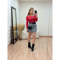 Blusa Recorte Vermelha