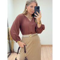 Blusa Amélia Marrom
