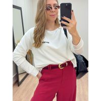 Blusa Moletom Branca